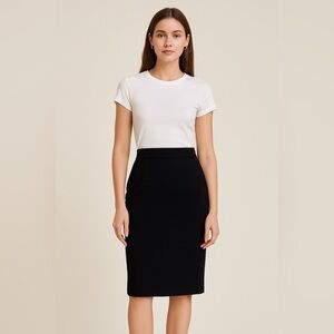 683- Balenciaga Black Pencil Skirt Women’s Size 36 EU S US Made in Italy